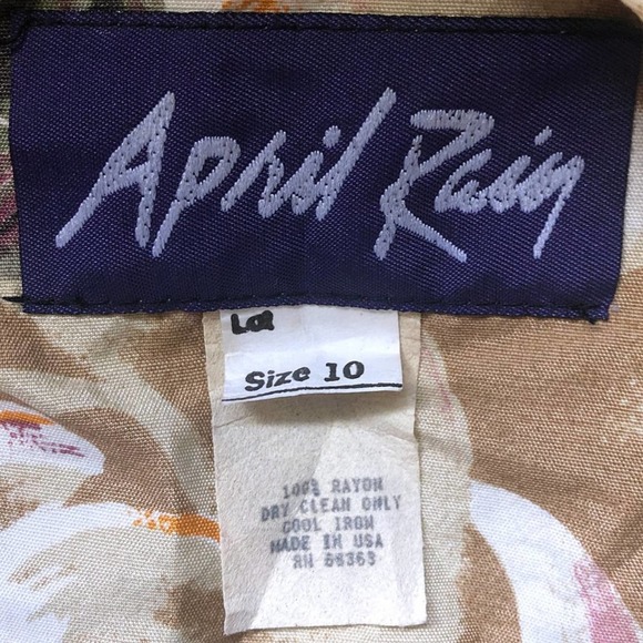 Vintage Gantos April Rain Floral Skirt Jacket Suit - Picture 6 of 8